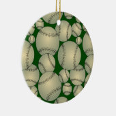 Baseball-Muster Keramik Ornament (Rechts)