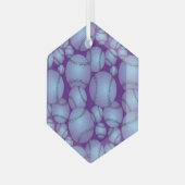 Baseball Muster Keramik Ornament Aus Glas (Vorderseite Links)