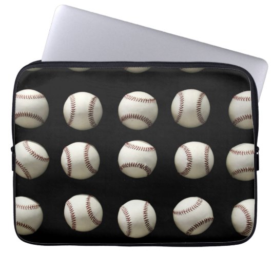 Baseball-Muster Laptopschutzhülle (Vorderseite)