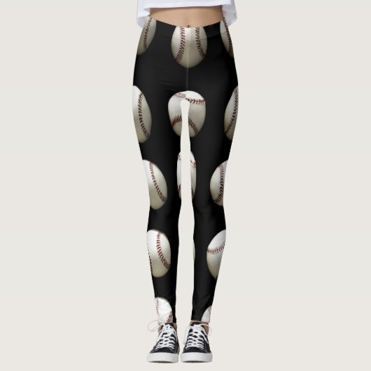 Baseball-Muster Leggings (Vorderseite)