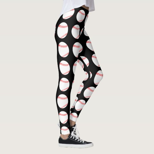 Baseball-Muster - Leggings von Frauen (Rechts)