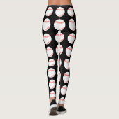 Baseball-Muster - Leggings von Frauen (Rückseite)