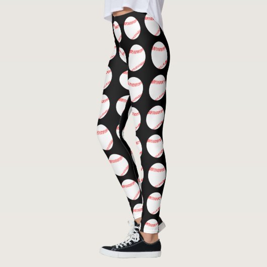 Baseball-Muster - Leggings von Frauen (Links)