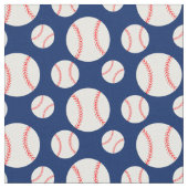 Baseball-Muster Navy Blue Background Stoff (Nahaufnahme)