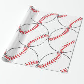 Baseball-Muster-Packpapier Geschenkpapier (Ungerollt)