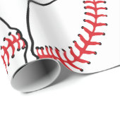 Baseball-Muster-Packpapier Geschenkpapier (Rolleneckpunkt)