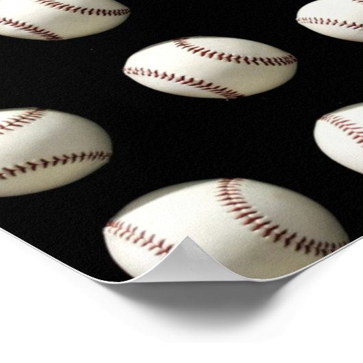 Baseball-Muster Poster (Ecke)