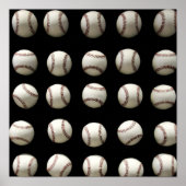Baseball-Muster Poster (Vorne)