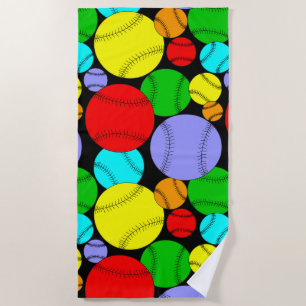 Baseball-Muster Strandtuch