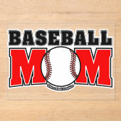 Baseball-Mutter Acryleinladungen (Vorderseite)