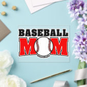 Baseball-Mutter Acryleinladungen (In Situ (Hochzeit))