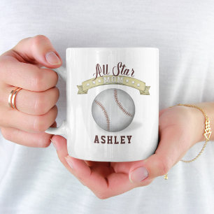 Baseball-Mutter All-Star Personalisierter Kaffeebe Kaffeetasse