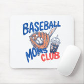 Baseball-Mütter-Club Eiskaffee & Handschuh Sport Mousepad (Mit Mouse)
