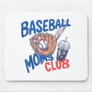 Baseball-Mütter-Club Eiskaffee & Handschuh Sport Mousepad