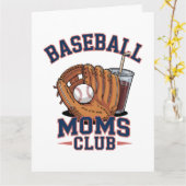 Baseball Mütter Club Muttertag Karte (Gelbe Blume)