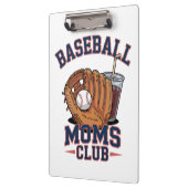 Baseball Mütter Club Muttertag Klemmbrett (Links)