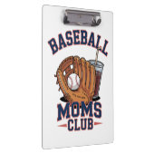 Baseball Mütter Club Muttertag Klemmbrett (Rechts)