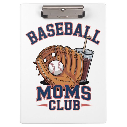 Baseball Mütter Club Muttertag Klemmbrett (Vorderseite)