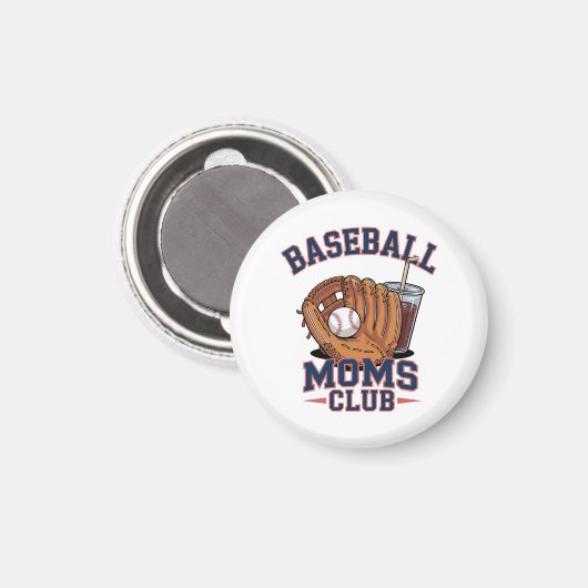 Baseball Mütter Club Muttertag Magnet (Vorderseite/Rückseite)