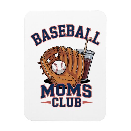 Baseball Mütter Club Muttertag Magnet (Vertikal)