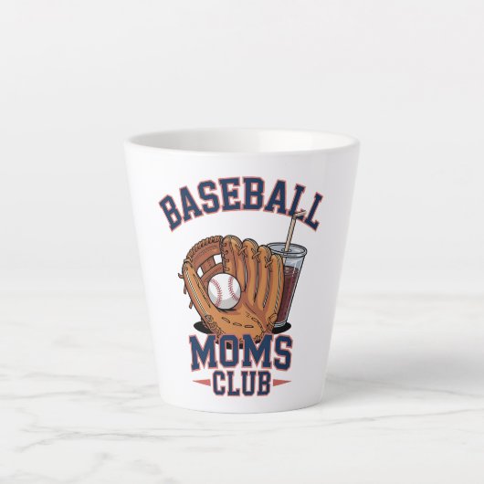 Baseball Mütter Club Muttertag Milchtasse (Vorderseite)