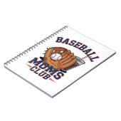 Baseball Mütter Club Muttertag Notizblock (Linke Seite)
