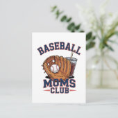 Baseball Mütter Club Muttertag Postkarte (Stehend Vorderseite)