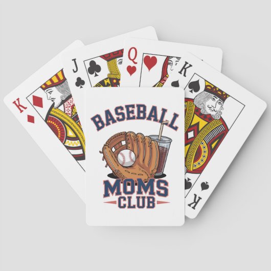 Baseball Mütter Club Muttertag Spielkarten (Rückseite)