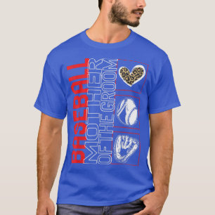 Baseball-Mutter des Bräutigams Spieltags-Leopard-H T-Shirt