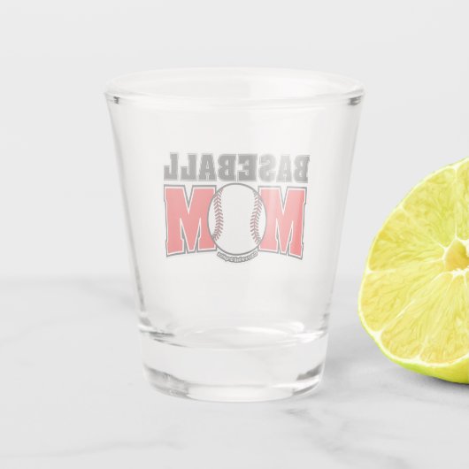 Baseball-Mutter Schnapsglas (Rückseite)