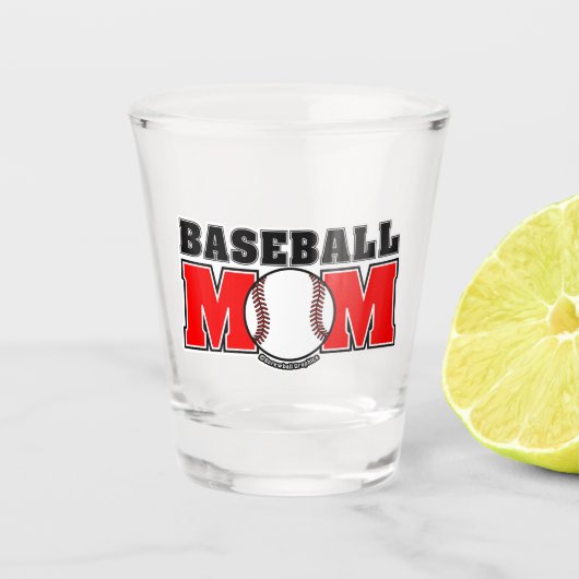 Baseball-Mutter Schnapsglas (Vorderseite)