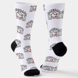 Baseball-Mutter Socken