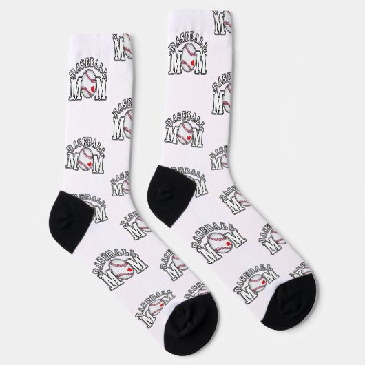 Baseball-Mutter Socken (Rechts)