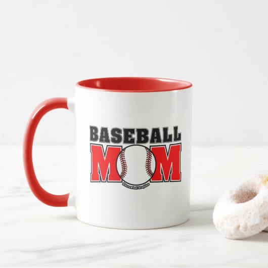 Baseball-Mutter Tasse (Mit Donut)