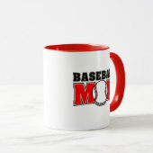 Baseball-Mutter Tasse (VorderseiteRechts)