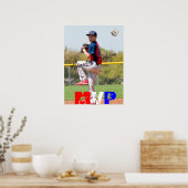 Baseball-MVP Foto durch benutzerdefinierten ersetz Poster (Küche)