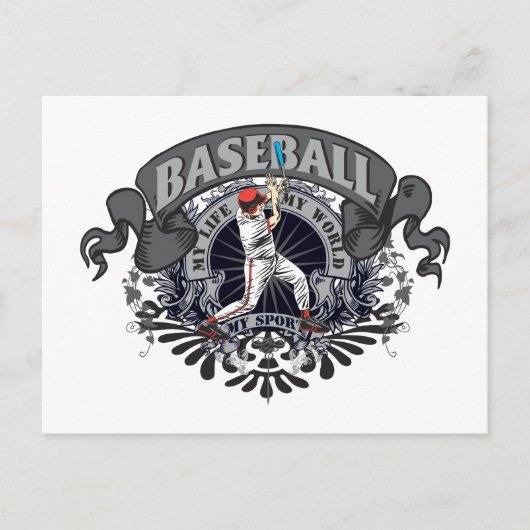 Baseball My Sport Postkarte (Vorderseite)