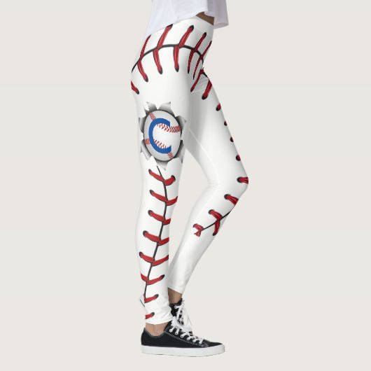 Baseball näht Jahreszeit Leggings (Rechts)