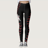 Baseball näht Jahreszeit Leggings (Vorderseite)