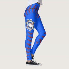 Baseball näht Jahreszeit Leggings