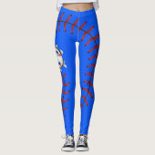 Baseball näht Jahreszeit Leggings (Vorderseite)