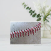 Baseball-Nähte Postkarte (Stehend Vorderseite)