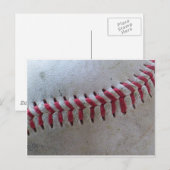 Baseball-Nähte Postkarte (Vorne/Hinten)