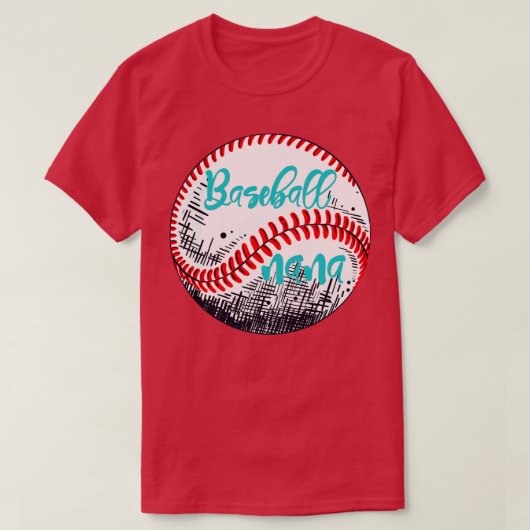 Baseball Nana Baseball Lover Geschenk T-Shirt (Design vorne)