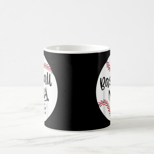 Baseball Nana Oma Frauen Weihnachtsmutter Kaffeetasse (Mittel)