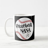 Baseball Nana Oma Frauen Weihnachtsmutter Kaffeetasse (Links)