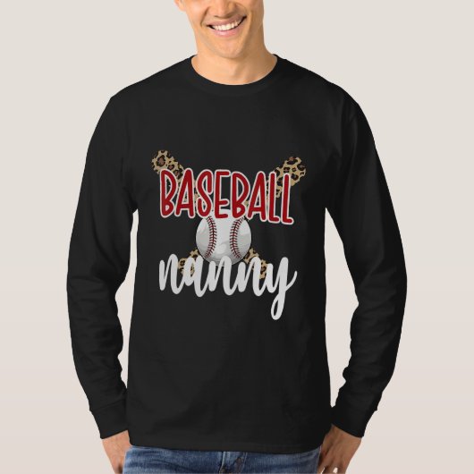 Baseball Nanny Grandma Baseball Player Nanny T-Shirt (Vorderseite)