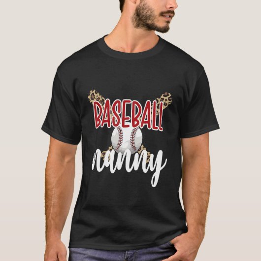 Baseball Nanny Grandma Baseball Player Nanny T-Shirt (Vorderseite)