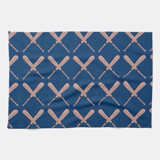 Baseball-Navy Geschirrtuch (Horizontal)