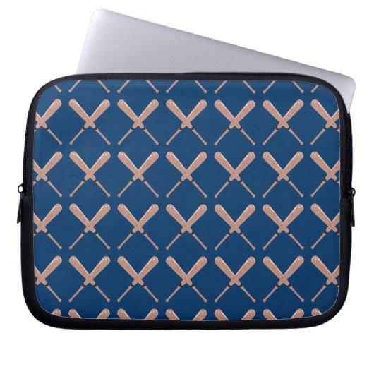 Baseball-Navy Laptopschutzhülle (Vorderseite)